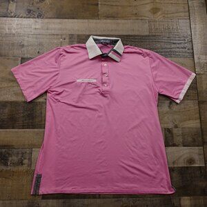 Alial Fital golf polo shirt men's extra large pink